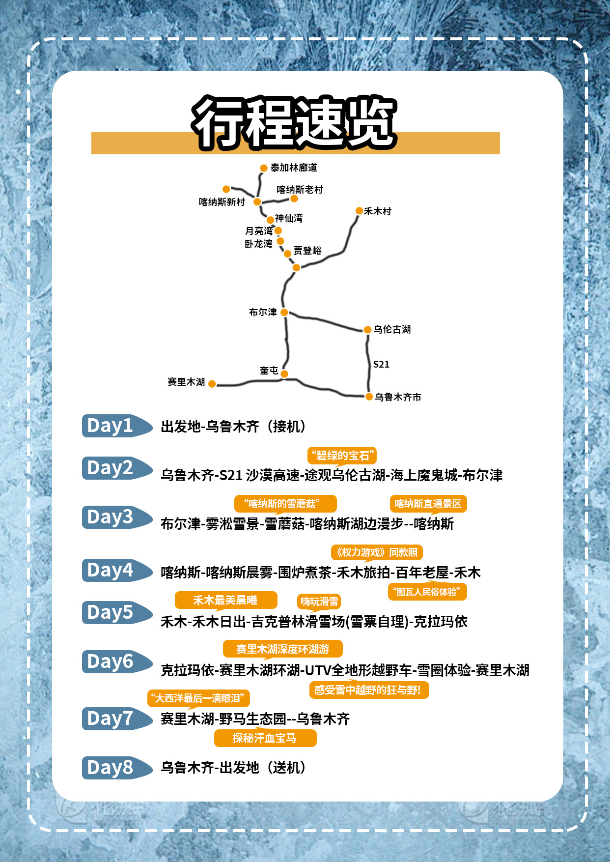 2024冬恋双湖简要行程